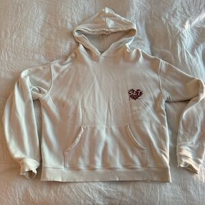 SET Active Cream Hoodie with Heart Logo